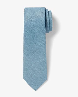 Textured Solid Blue Tie