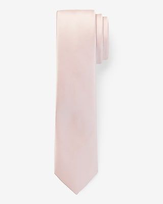 Pink Solid Tie Men's Pink