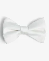 Ivory Solid Bow Tie White Men's REG