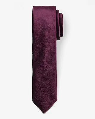 Burgundy Velvet Tie Red Men's REG