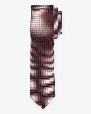 Burgundy Mini Pattern Tie