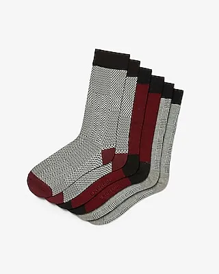 3 Pack Printed Dress Socks