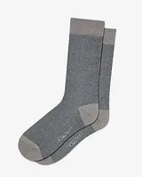 Textured Dot Dress Socks Men's Gray