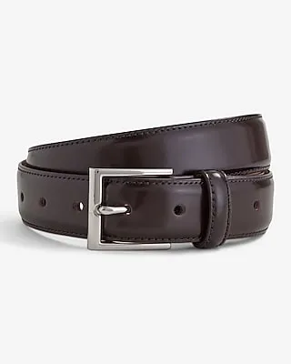 Polished Genuine Leather Belt Brown Men's 34/36