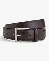 Polished Genuine Leather Belt Brown Men's 42/44