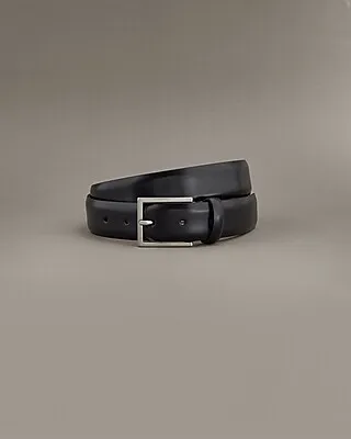 Edition Polished Black Genuine Leather Belt Black Men's