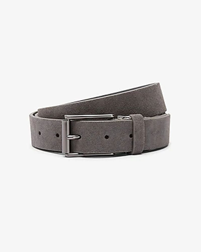 Narrow Suede Belt Gray Men's 34/36