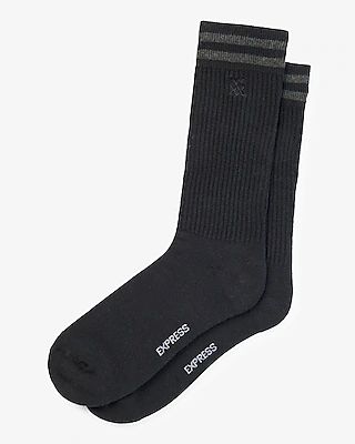 Stripe X Logo Athletic Socks Men's