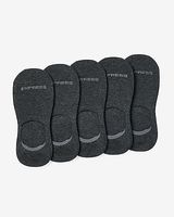 5 Pack Black No Show Socks Men's Black