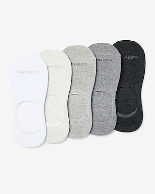 5 Pack Multi Color No Show Socks Men's Multi-Color