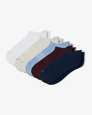 5 Pack Blue & Red Ankle Socks