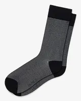 Herringbone Dress Socks Men's Black