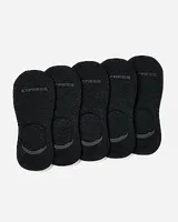 5 Pack Black No Show Socks Men's Black