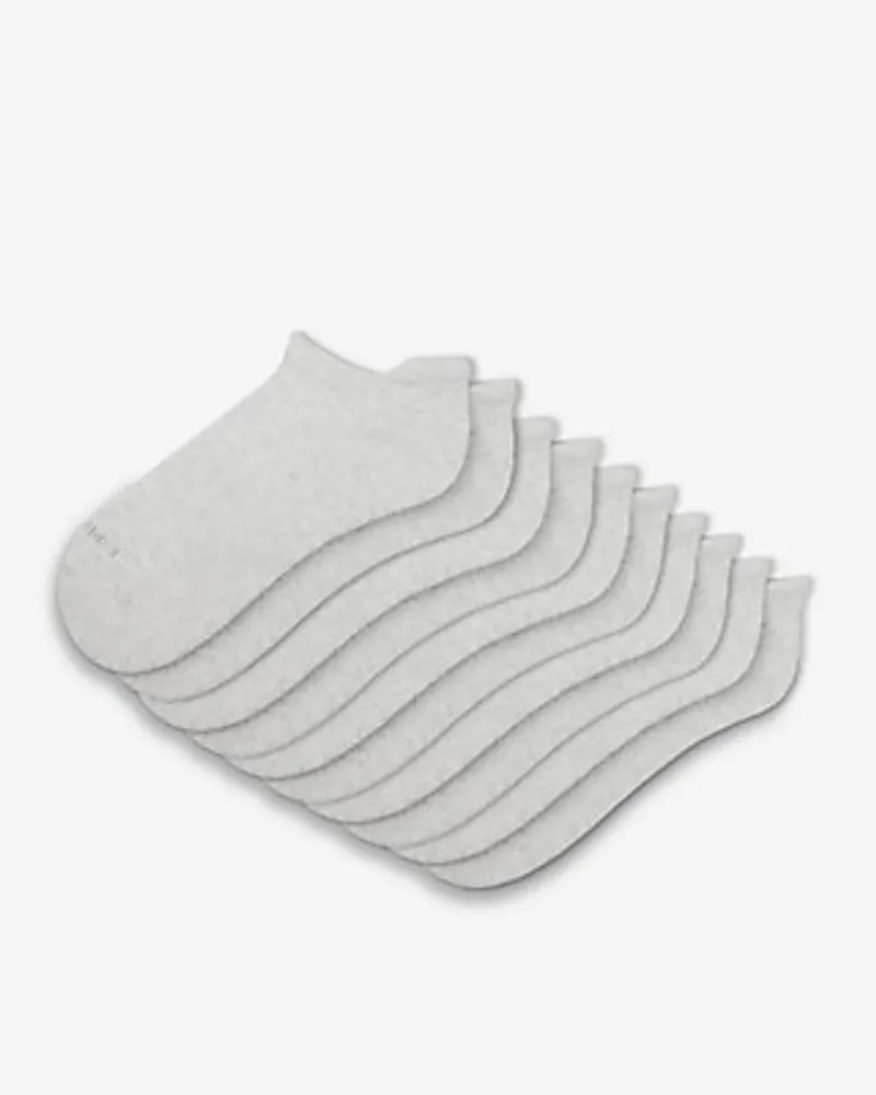 5 Pack Gray Ankle Socks Men's Gray