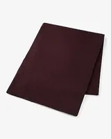 Burgundy & Gray Reversible Scarf Men's Red