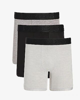 5 1/2' Moisture-Wicking Performance Boxer Briefs 3 Pack
