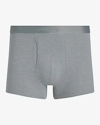 2 1/2" Cotton-Blend Trunks Gray Men's XL