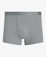 2 1/2" Cotton-Blend Trunks Gray Men's XL