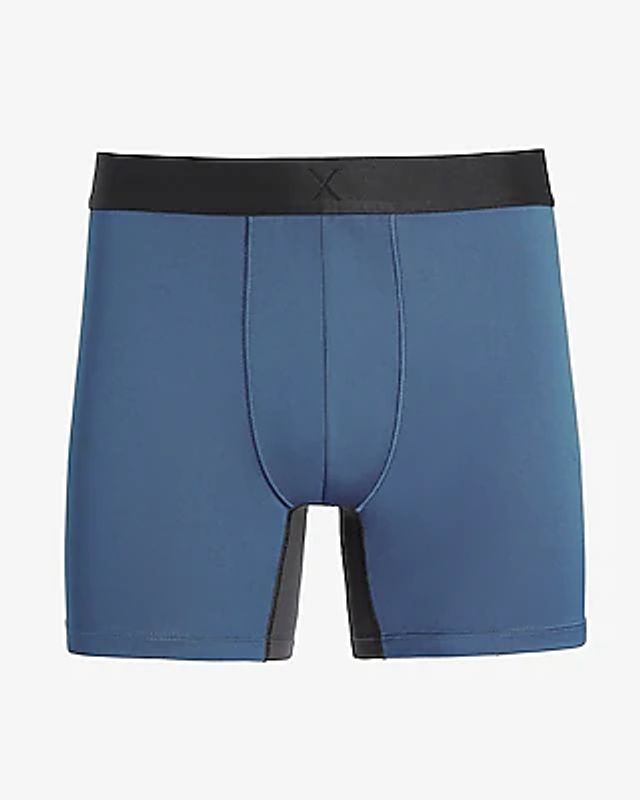 Printed Built-In Flex Boxer-Brief Underwear for Men -- 6.25-inch inseam