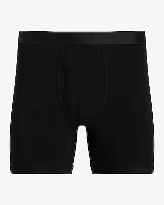 Big & Tall 5 1/2" Cashmere-Blend Boxer Briefs Black Men's XXL