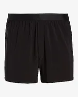 4" Moisture-Wicking Performance Boxers Black Men's S