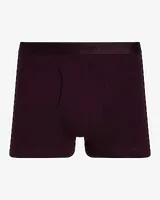 2 1/2" Cotton-Blend Trunks Purple Men's S