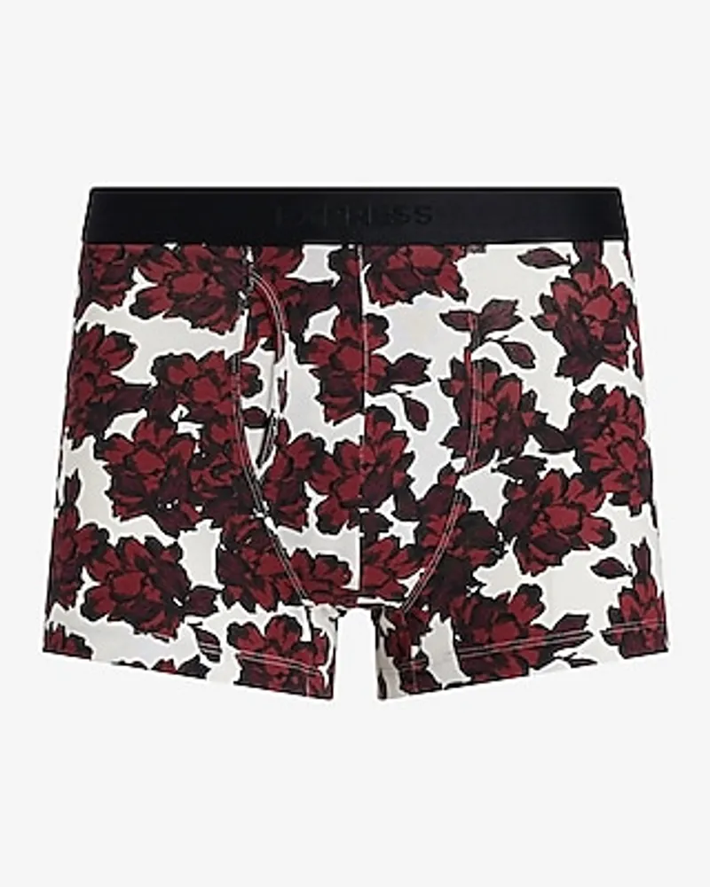 2 1/2" Cotton-Blend Trunks Red Men's