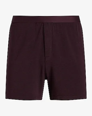 4" Cashmere-Blend Boxers Purple Men's