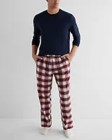 Plaid Flannel Pajama Set Multi-Color Men's