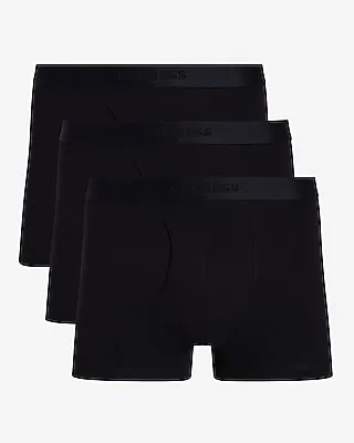 2 1/2" Cotton-Blend Trunks 3 Pack Men