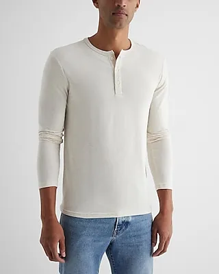 Supersoft Long Sleeve Henley T-Shirt Neutral Men's XS