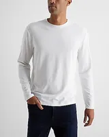 Supersoft Long Sleeve Crew Neck T-Shirt White Men's L