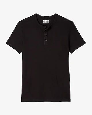 Slim Supersoft Short Sleeve Henley Men's