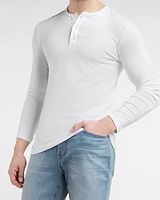 Slim Supersoft Long Sleeve Henley T-Shirt