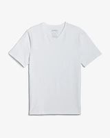 Slim Solid Moisture-Wicking V-Neck T-Shirt White Men's XL