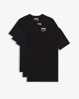 3 Pack Slim Stretch Moisture-Wicking Crew Neck T-Shirts Black Men