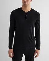 Cashmere-Blend Henley Men's XL