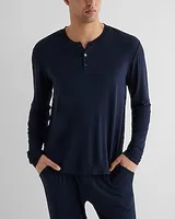 Cashmere-Blend Henley Men's