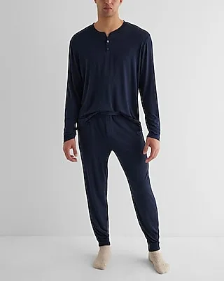 Cashmere-Blend Joggers Blue Men