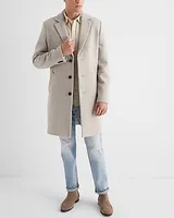 Wool-Blend Notch Collar Topcoat