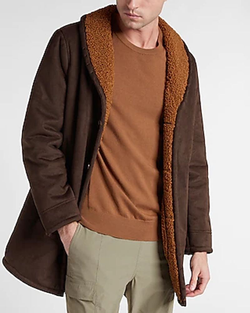 Brown Shearling Jacket Brown Men's M