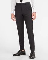 Slim Black Wool-Blend Modern Tech Suit Pants Black Men's W30 L32