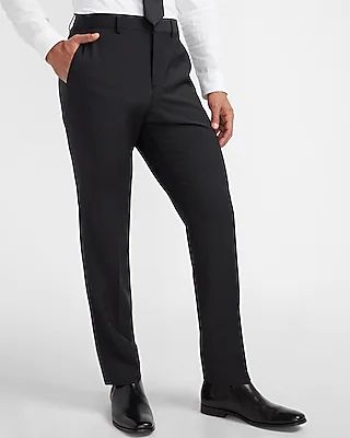 Classic Black Modern Tech Suit Pants Black Men's W28 L30