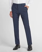 Slim Navy Wool-Blend Modern Tech Suit Pants Blue Men's W36 L32