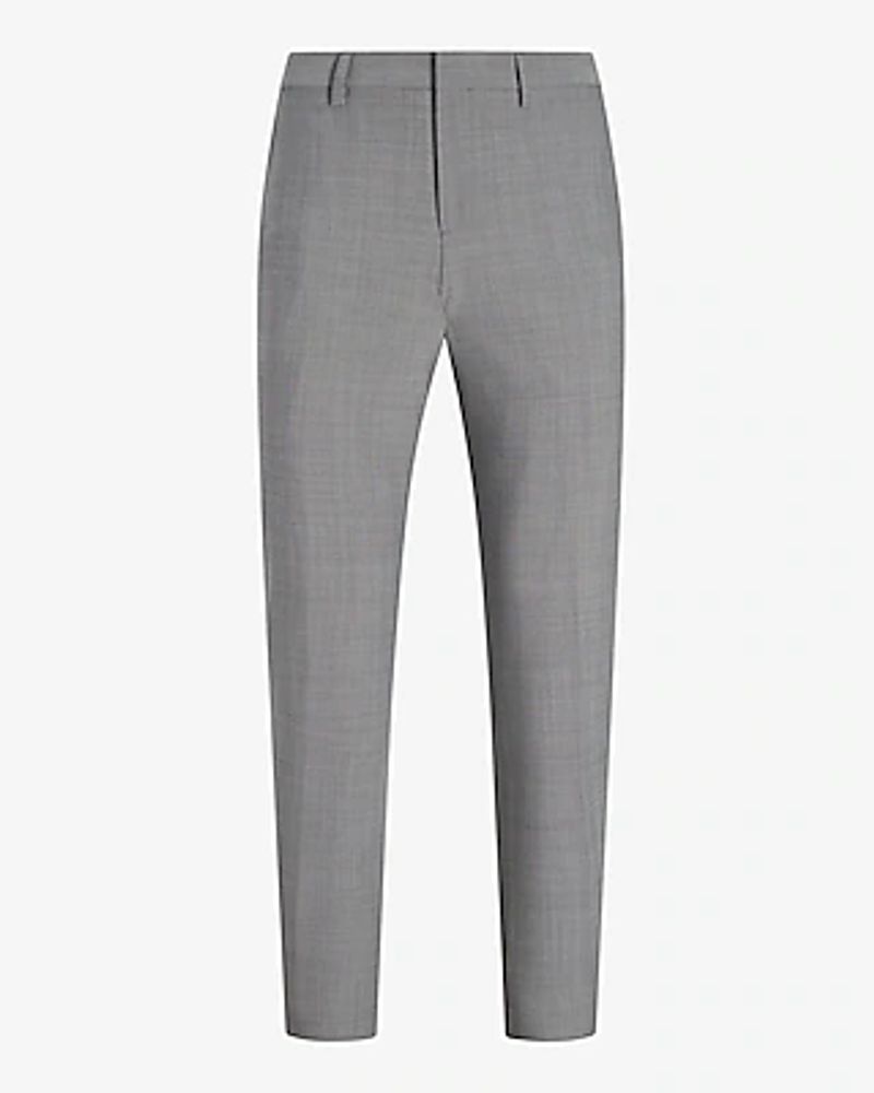 Slim Gray Wool Modern Tech Suit Pants Gray Men's W29 L30