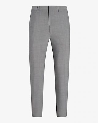 Big & Tall Slim Gray Wool Modern Tech Suit Pants Gray Men's W38 L30