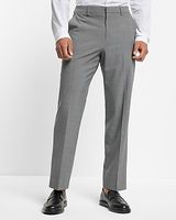 Classic Gray Wool-Blend Modern Tech Suit Pants Gray Men's W30 L30