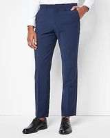 Classic Blue Wool-Blend Modern Tech Suit Pants Blue Men's W31 L30