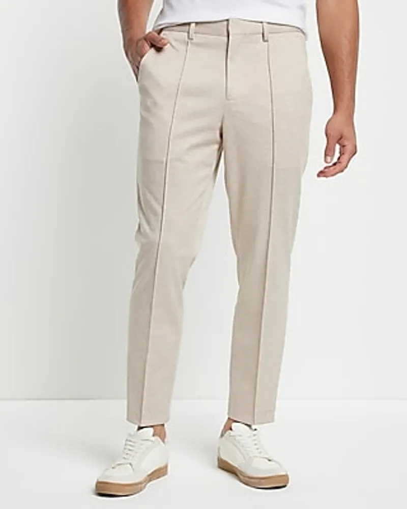 Ultra Slim Stretch Two Tone Tailored Pant - Toffee, Suit Pants