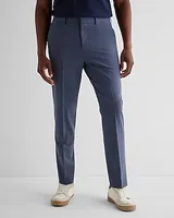 Slim Dusty Blue Wool-Blend Modern Tech Suit Pants Blue Men's W34 L36